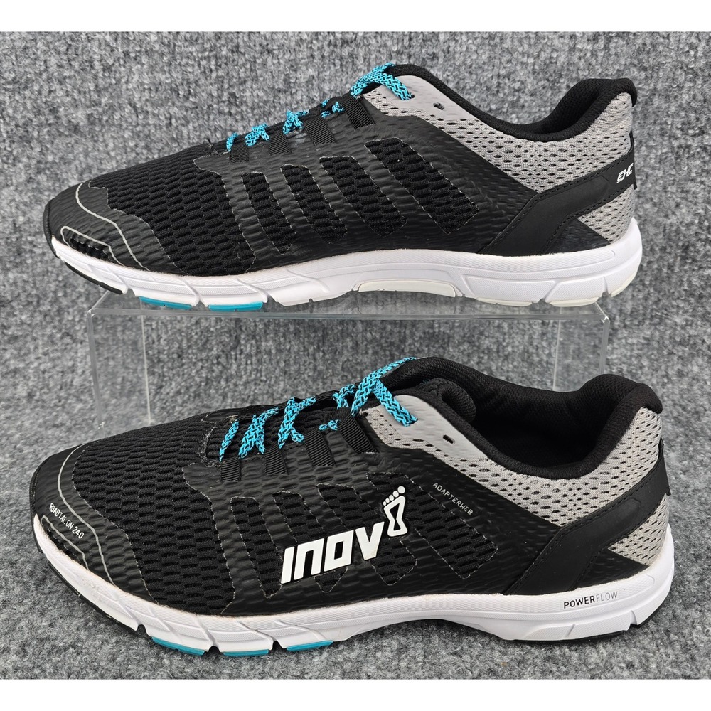 Inov-8 Roadtalon 240 Running Shoes Mens 12 Black Gray Sneaker Traction Stability